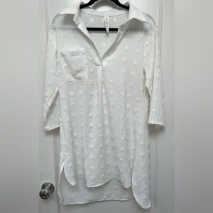White Swimsuit Cover-up